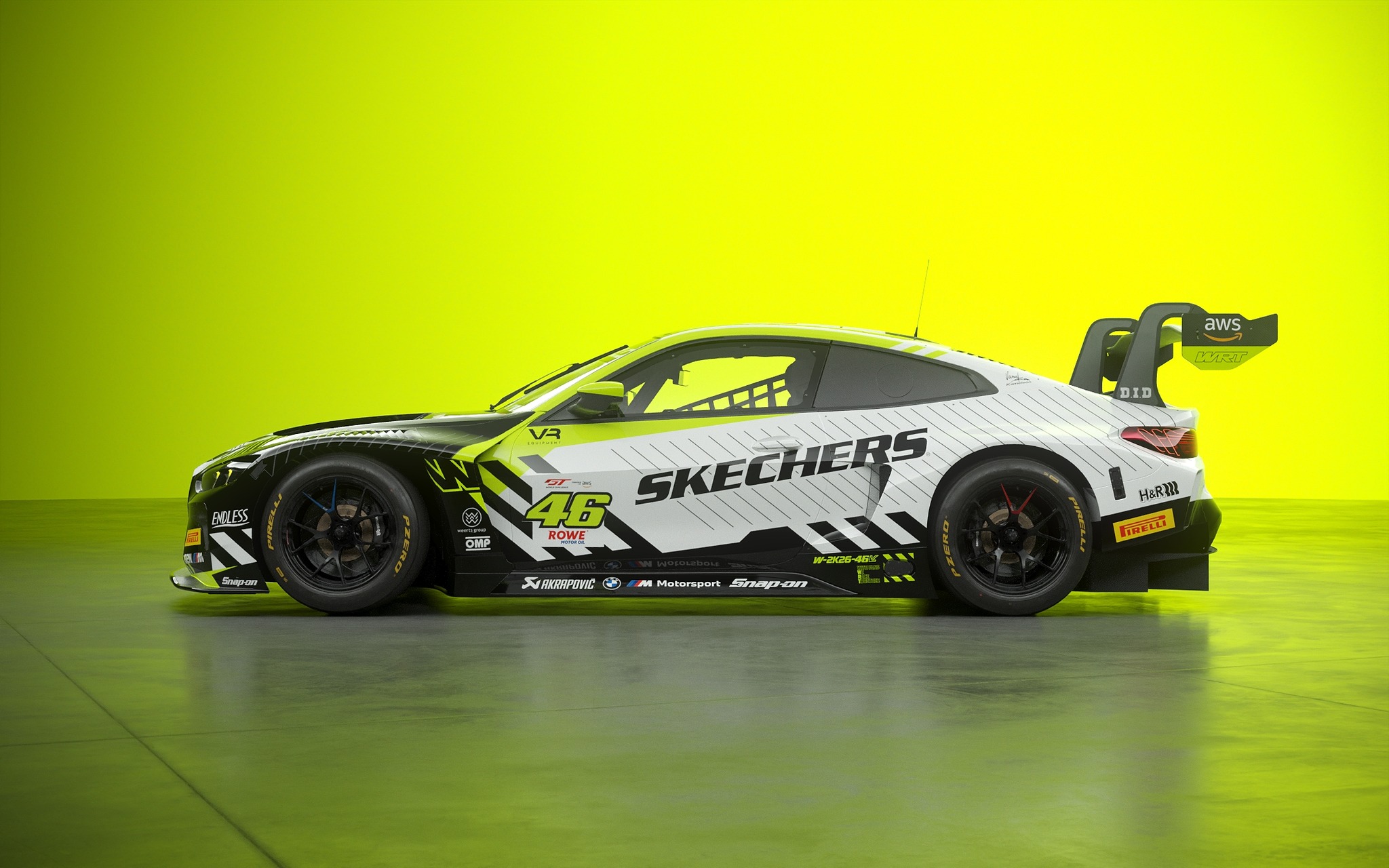 Valentino Rossi a tým WRT prezentují letošní livery